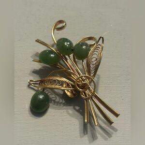 Vintage Jade Brooch